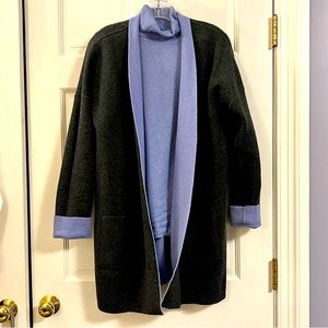 J. Jill Reversible Cotton Felt Jacket - Size Med